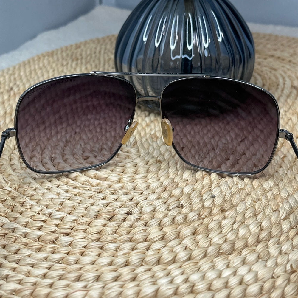 Armani Exchange Black Frame Sunglasses with Gradient Brown Lenses - Picture 5 of 6